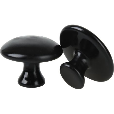 Lot de 2 pierres de massage chauffantes en basalte de lave naturelle en forme de champignon-AquaForge