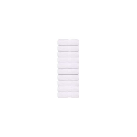 Gästeservietten, 10er-Set, weiß, 30 x 50 cm, 360 g/m² - Crezuo