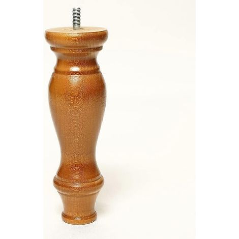 pieds de rechange coniques en bois pour meubles, chêne sable hêtre, plaque de montage horizontale filetée M8, lot de 4, convient aux canapés, armoires, repose-pieds et chaises. (1/5)