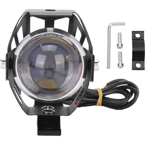 Guidon Moto Phare Avant Double Feu LED Étanche Spot Éclairage Puissant (1/5)
