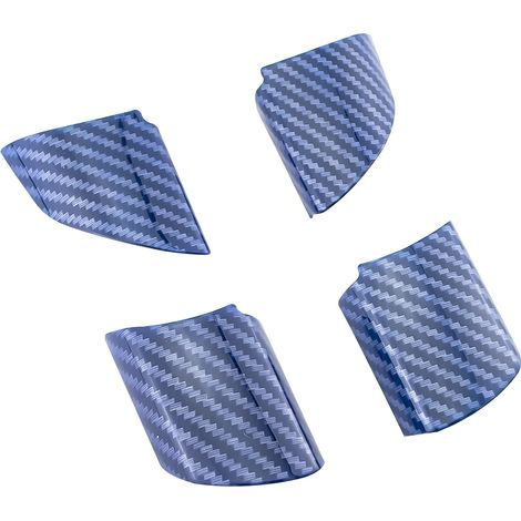 (Bleu carbone) Lot de 4 autocollants décoratifs pour volant intérieur de voiture en fibre de carbone, compatibles avec Ford Focus MK2 (2005-2011). (1/5)