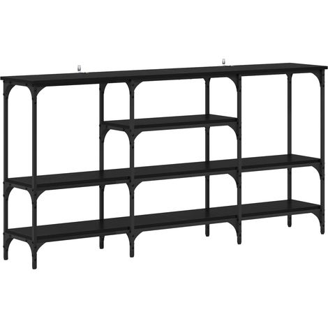 Maison Exclusive - Tavolo consolle Rovere nero 160 x 29 x 80 cm Legno multistrato