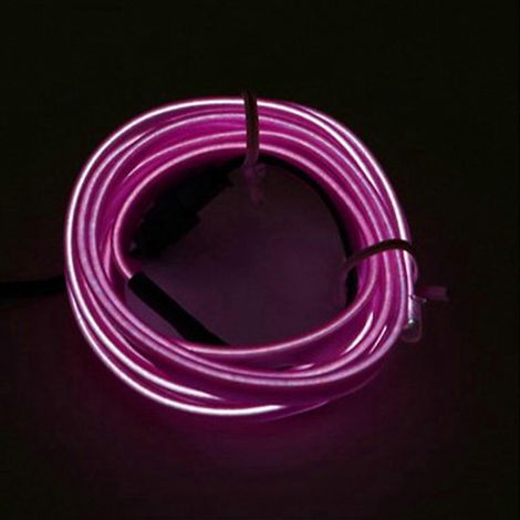 Bande lumineuse LED pour voiture, 3 m de long, flexible, ambiance violette, pour éclairage intérieur