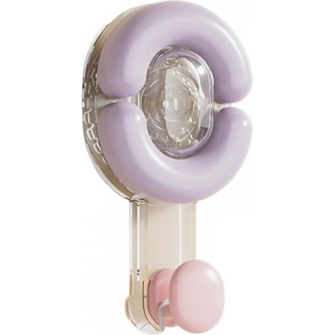 Crochets à ventouse pour salle de bain, sans perforation, porte-serviettes en ABS, multifonctionnel, réutilisable, crochets utilitaires avec forte capacité de charge pour peignoir, lavabo et chapeau (1/5)