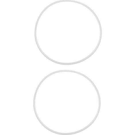 Lot de 2 protections de pieds de tabouret de bar en caoutchouc blanc (1/5)