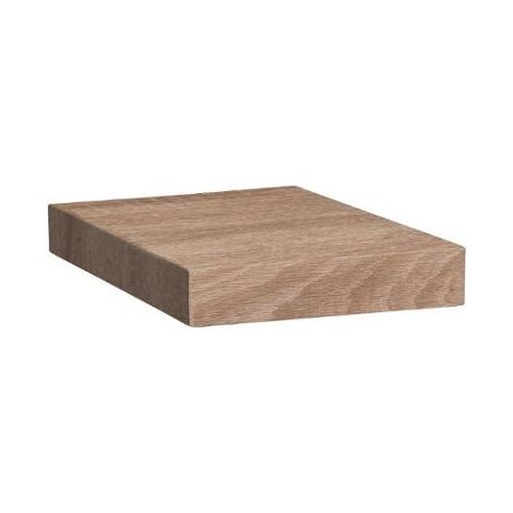5Five Simply Smart – Étagère murale carrée 24cm en MDF – Chêne naturel – À fixer soi-même – Dimensions L. 23,5 x l. 23,5 x H. 3,8 cm (1/2)