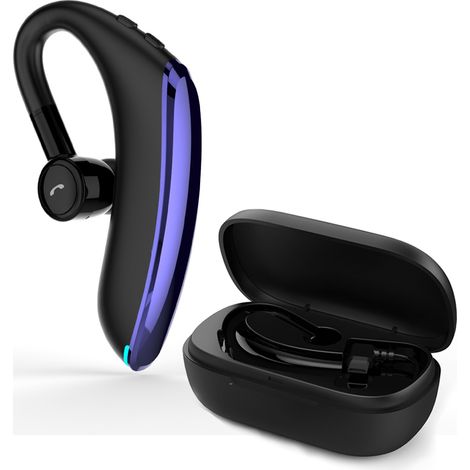 Casque Bluetooth, oreillette Bluetooth, écouteurs sans fil mains libres pour la conduite/le travail/le bureau, pour téléphones portables iOS/Android (1/5)
