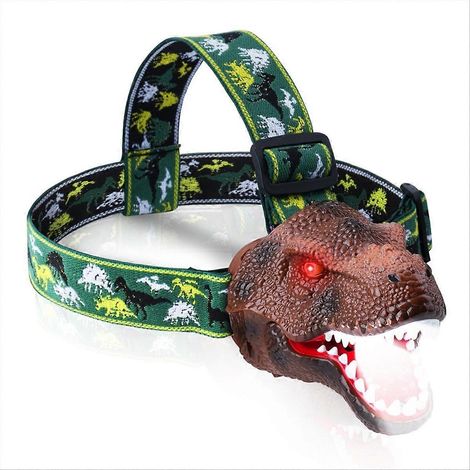 Dinosaurier-Stirnlampe für Kinder, wiederaufladbare LED-Taschenlampe (1/5)