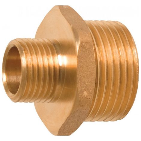Raccord fileté laiton filetage extérieur 3/4 x 1 po.