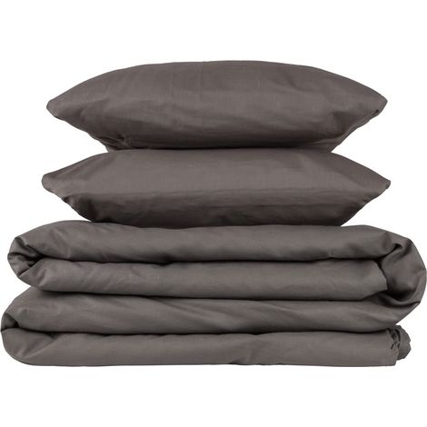 Parure de lit avec housse de couette 100% coton 150 fils 135/140x190 cm (1/5)