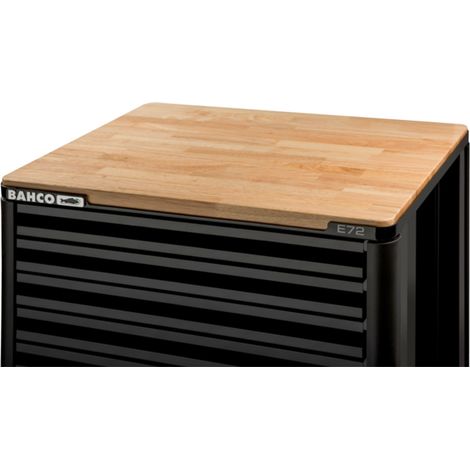 Bahco Kastanienholz-Arbeits-/Ablageplatte für die Werkstattwagen 1472K und 1482K, 30 mm x 501 mm x 680 mm (1/3)