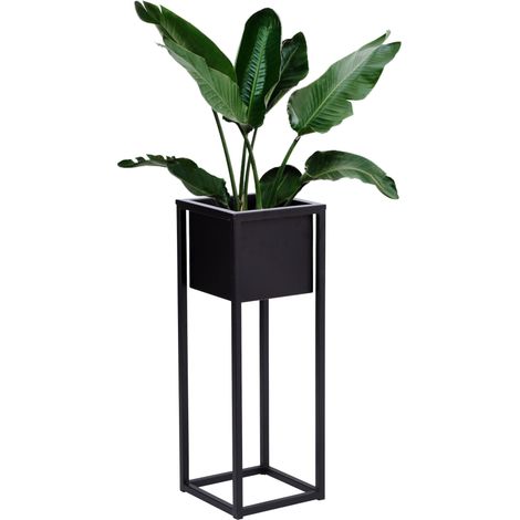 Supporto per piante da soppalco Concove, 60 cm, nero (1/5)