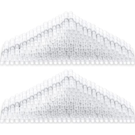 Lot de 150 connecteurs de fils soudés, isolés, étanches et thermorétractables, connecteurs électriques bout à bout épissés (blancs) (1/5)