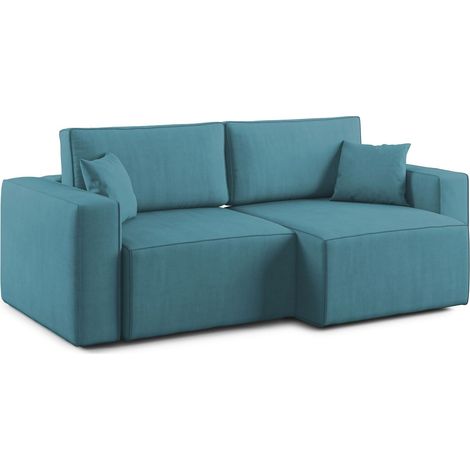 Morfeo Divano in tessuto impermeabile 215 cm azzurro (1/5)