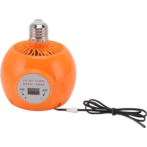 Lampe chauffante E27 à température constante réglable pour volailles, lapins, poules, canards, 150W 220V (1/5)