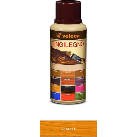 VELECA TIVAL COLOR TINGILEGNO COLORANTE LEGNO VARIE TINTE ML 250/1000 (21355V) GIALLO (20444) (1/7)