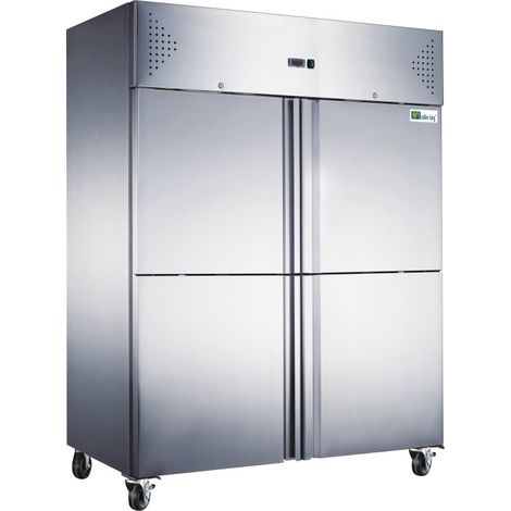 Armoire réfrigérée inox gn 2/1 - 1400 l - négative - 4 demi portes - AFI COLLIN-LUCY (1/2)