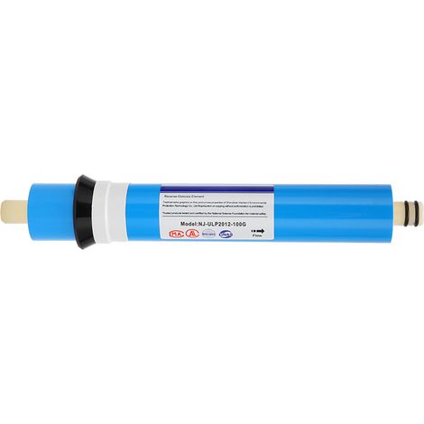 Membrane Osmose Inverse NJ-ULP2012-100G 100 GPD Filtration Eau Pure Système Domestique Haute Performance Bleu (1/4)