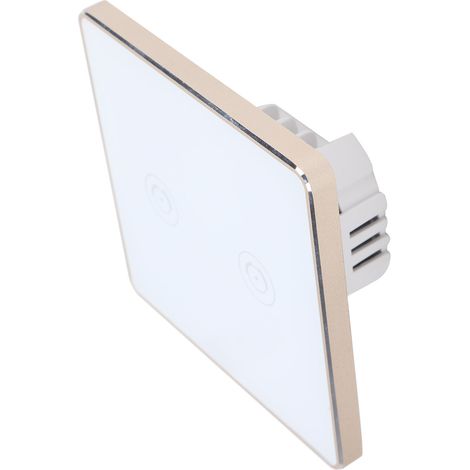 Interrupteur Connecté Blanc WiFi 600W, Commande à Distance Sans Fil 100‑240VAC 50/60Hz