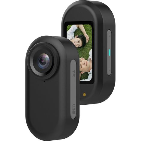 Enregistreur de cyclisme extérieur 2K HD version WIFI noir, caméra de sport rotative à 180 ° suspendue au cou (1/5)