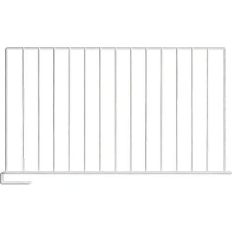 Serre-livres - Séparateur d'étagère - Étagère - Organisateur de placard - Fer - Grand modèle 50,5 x 30 x 2 cm Blanc (1/5)