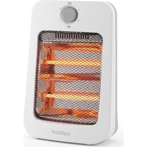 Radiateur Infrarouge à Quartz, Blanc, sur Pied, Intérieur, Courant Alternatif, 12 x 22 x 35 cm (1/5)