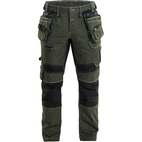 Pantalon de travail blaklader denim Cordura vert taille 42 (1/5)