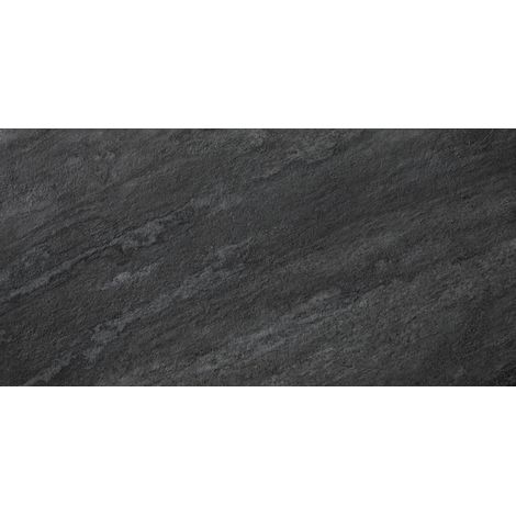 Carrelage effet Pierre Quartzite Gris Dark  150x75x0,9 cm Mat Teravio - Sol et mur intérieur (vendu par carton de 2,25 m²) - RO'MA CARRELAGE