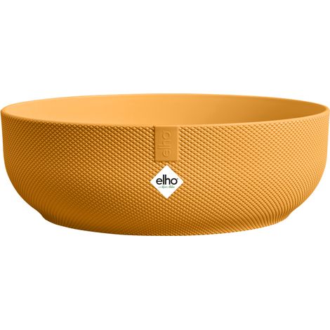 Elho Jazz Bowl 28 - Jaune - L 28 x B 27.5 x H 9 cm - intérieur - 100% recyclé (1/3)