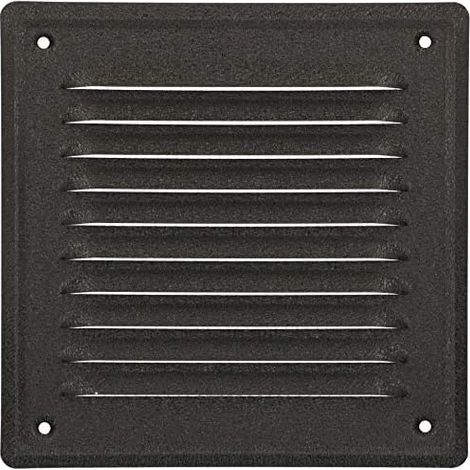 Kotarbau – Grille de ventilation 165 x 165 mm – Acier galvanisé – Résistante aux intempéries – Moustiquaire anti-insectes – Installation facile