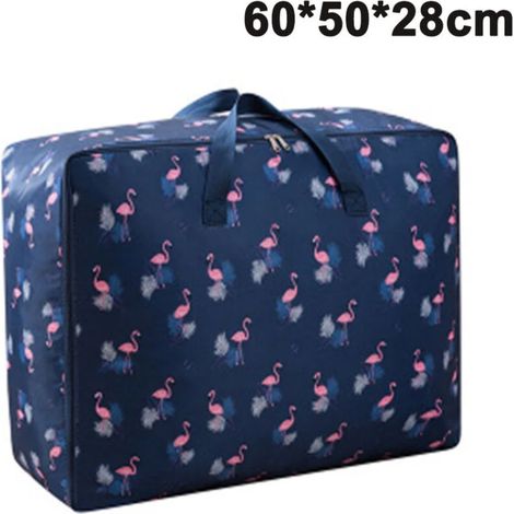 Sacs de rangement pour couettes en tissu Oxford, sacs de rangement pour vêtements, sacs de rangement grande capacité avec fermeture éclair, sacs de rangement pour couvertures et linge de lit (1/5)