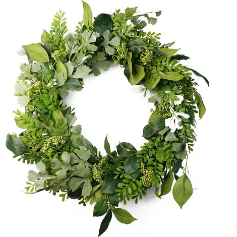50cm Artificial Wreath Fern Leaf (1/5)