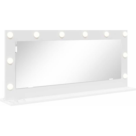 Maison Exclusive - Miroir de vanité Blanc 100 x 45 x 18 cm Verre et bois composite (1/5)