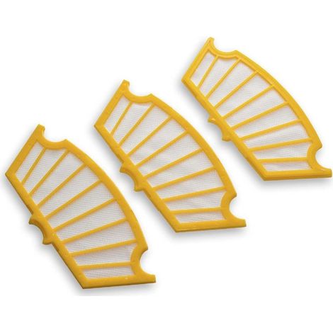 Set de 3x filtres d'aspirateur compatible avec iRobot Roomba 560, 562, 563, 564, 565, 570, 580, 581, 585, 590 - Filtre principal (1/4)