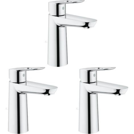 GROHE Juego de 3 mezcladores de lavabo BauLoop talla M