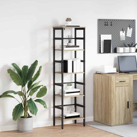 vidaXL  Bookshelf  Sonoma Oak 40 x 29.5 x 149 cm Engineered Wood
