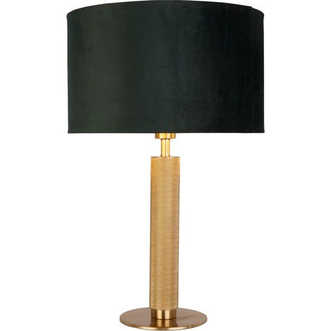 [NEUWERTIG] B-Ware Searchlight Tischleuchte London Leuchte Lampe Tischlampe E27 Messing/Grün