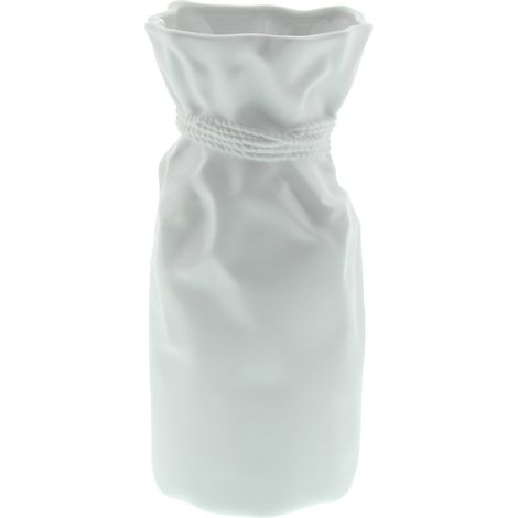 Vase en Porcelaine 20 cm Papyrus Blanc (1/2)
