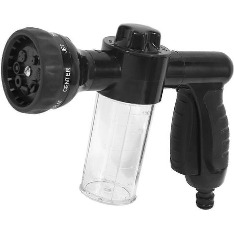 Foam Nozzle for Garden Hose, 8-Mode Adjustable Car Wash Sprayer with Built-in Soap Dispenser & High Pressure Watering Attachment (1/5)