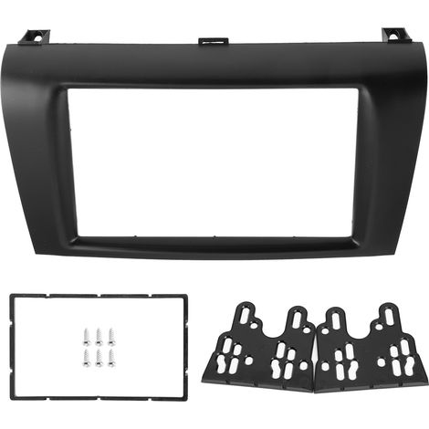 Façade autoradio 2 DIN pour Mazda 3 / Axela 2004-2009, console de tableau de bord avec panneau DVD, cadre de montage stéréo. (1/5)