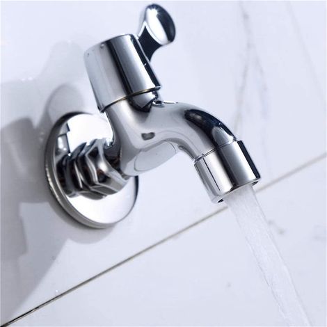 robinet De Piscine  Vadrouille  Dplacement Rapide En Laiton 4 Points Rseau De Bulles Froides Unique Hors Du Robinet Robinet De Laveuse De Balcon (1/4)
