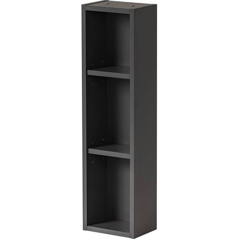 Badezimmer Hängeregal MODENA-56 in anthrazit B/H/T: ca. 20/75/14 cm