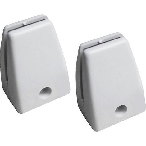 2 pinces de fixation pour cloisons en plastique et en verre, compatibles avec meubles et écrans de séparation. (1/2)