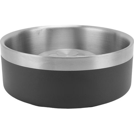 Bol pour chien en acier inoxydable, grande capacité, nourriture et eau en métal pour nourrir les chats, antidérapant, petit animal de compagnie 17.2x17.2x6.5cm/6.77x6.77x2.55in (1/5)