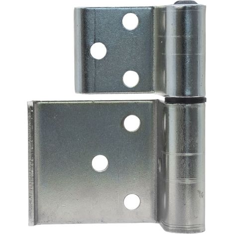 Bisagra izquierda completa atornillable de 40x50 para puerta (1/4)