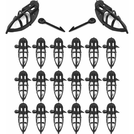 – Lot de 20 couvre bec anti-picage 18x55mm – Aiguille de fixation incluse – Protection pour coqs et faisans – Installation facile (1/2)