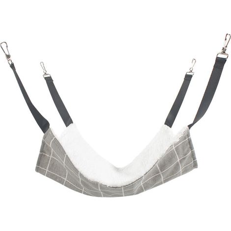 Hamac pour chat, hamac respirant pour cage pour animal domestique avec sangles réglables et crochets en métal, lit hamac suspendu double face pour chat, furet, chiot, autres petits animaux