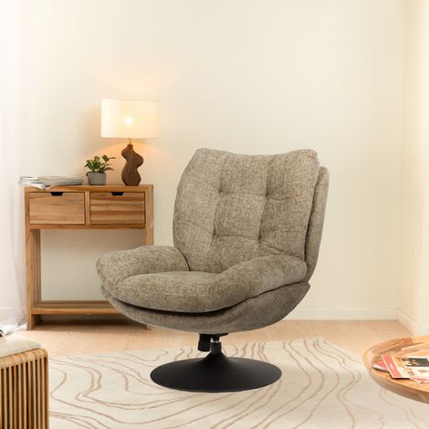 Amadeus - Fauteuil Magnum taupe black (1/2)