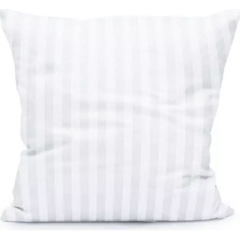 Funda de almohada de damasco 70x70 Tivoli rayas blancas 1 cm solapamiento 20 cm 140 g/m2 satén