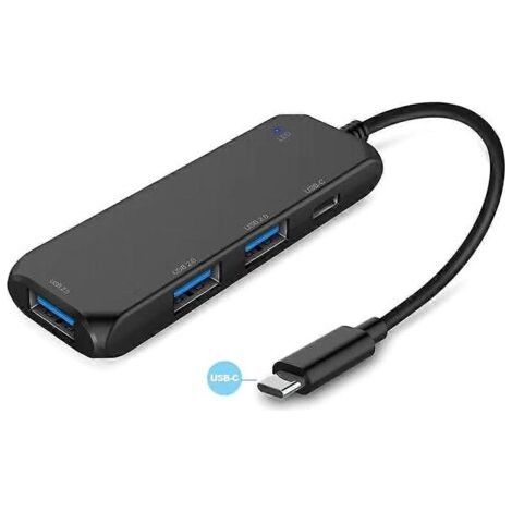 USB-Typ-C-Hub/Splitter für Computer und Smartphones, Mehrfachsteckdose, 1 x PD + 2 x USB 2.0 (1/5)